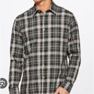 Jack Maverick Manhattan Poplin Long Sleeve Shirt Grey Plaid L Stitch Fix Nwt